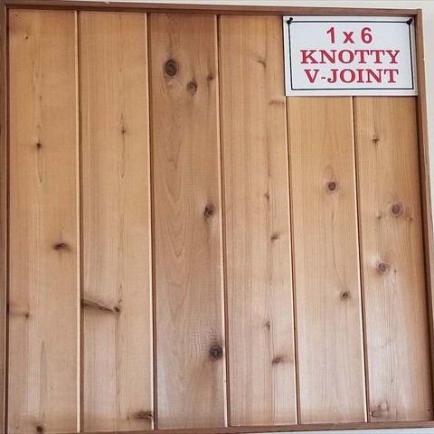 1 X 6 Knotty V-Joint